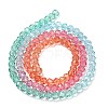 Transparent Painted Glass Beads Strands X1-DGLA-A034-T3mm-A11-5