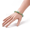 Gemstone Round Beaded Stretch Bracelet BJEW-JB08633-3
