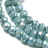 Opaque Baking Paint Glass Beads Strands DGLA-F002-03A-4
