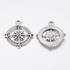 Tibetan Style Alloy Compass Pendants LS-TIBEP-S272-AS-FF-2