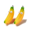 Cartoon Opaque Resin Fruit Pendants CRES-B018-01-1