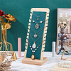 Detachable Bamboo Slant Back Necklace Display Stands NDIS-WH0001-14-4