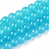 Baking Paint Imitation Jade Glass Round Bead Strands DGLA-Q021-6mm-07-2