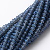 Full Rainbow Plated Faceted Rondelle Glass Bead Strands X-EGLA-L007-I01-4mm-1