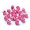Dyed Natural Wood Beads WOOD-Q006-8mm-07-LF-1