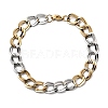 304 Stainless Steel Cuban Link Chain Bracelets for Women BJEW-D377-01C-4