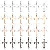   24Pcs 4 Colors Brass Pendants KK-PH0003-77-1