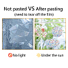 Waterproof PVC Colored Laser Stained Window Film Adhesive Stickers DIY-WH0256-072-8