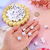 150Pcs 5 Styles Opaque Acrylic Beads SACR-TA0001-73-6