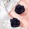 CRASPIRE 2Pcs 2 Style Silk Cloth Imitation Flower Brooch AJEW-CP0004-95-6