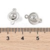 SHEGRACE Brass Round Links XGR0126P-122P-3