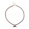 3Pcs 3 Style Alloy Enamel Ghost & Pumpkin & Bat Pendant Necklaces Set NJEW-TA00077-2
