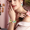 DIY Leaf Transparent Acrylic Pendants & Bead Caps Findings Kits DIY-NB0014-23-5