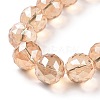 Electroplate Glass Bead Strands EGLA-J140-FR03-16mm-3