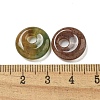 Natural Indian Agate Donut/Pi Disc Charms G-G142-02R-3