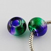 Mixed Two Tone Spray Painted Glass Beads X-DGLA-R016-M-2