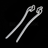 Opaque Acrylic Hair Sticks OHAR-C011-03H-2