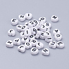 Acrylic Letter Beads MACR-CW0001-04-1