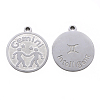 Non-Tarnish 201 Stainless Steel Pendants STAS-R106-11-2