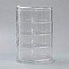 Rotatable 4-Layer Plastic Jewelry Storage Box AJEW-H109-01-2