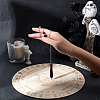 2Pcs Wooden Round Planchette DIY-GA0002-39A-3