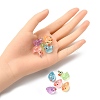 10Pcs 5 Colors Luminous Transparent Resin Pendants RESI-YW0001-38-4