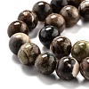 Round Natural Agate Beads Strands X-G-O199-02B-3