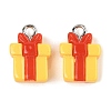 Christmas Theme Opaque Resin Pendants RESI-S08-02G-1