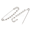 304 Stainless Steel Safety Pins Brooch Findings STAS-K252-05D-P-2