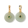 Natural Green Aventurine Pendants G-P628-03G-02-1