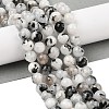 Natural Rainbow Moonstone Beads Strands G-Q1001-A05-03-01-1