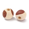 Autumn Theme Natural Wooden Beads WOOD-O005-03B-2