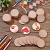 Beech Wooden Round Pieces WOOD-WH0119-05D-6