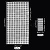 Plastic Mesh Canvas Sheets LS-KY-WH0020-75-2