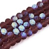 Transparent Glass Beads Strands EGLA-A044-T6mm-MB13-1