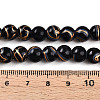 Baking Paint Glass Beads Strands DGLA-N010-8mm-10-4