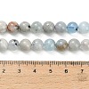 Natural Aquamarine Beads Strands G-F591-29A-8mm-02-5