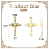 10Pcs Alloy Rhinestone Pendants FIND-YW0007-83G-3