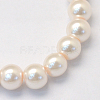 Baking Paint Pearlized Glass Pearl Round Bead Strands X-HY-Q330-8mm-41-2