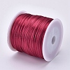 Round Nylon Satin Rattail Cord LS-NWIR-WH0009-15A-04-2