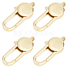 CREATCABIN 8Pcs Brass Lobster Claw Clasps KK-CN0002-38-1