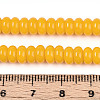 Opaque Spray Painted Glass Beads GLAA-ZX008-6mm-18K-4