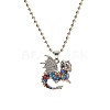 Alloy Colorful Rhinestone Pendant Necklaces for Kid FS-WG8D677-06-2