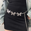 Tibetan Style Alloy Butterfly Link Chain Waist Belly Chains for Women FS-WG99F1B-02-2