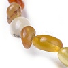 Natural Yellow Opal Bead Stretch Bracelets BJEW-K213-10-3
