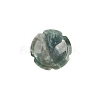 Flower Natural Moss Agate Worry Stones PW-WG28415-02-1