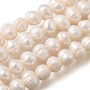 Natural Cultured Freshwater Pearl Beads Strands X-PEAR-L001-F-08-4