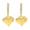 Ion Plating(IP) 304 Stainless Steel Inlay Rhinestone Stud Earrings for Women EJEW-M024-06B-G-1
