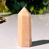 Point Tower Natural Sunstone Healing Stone Wands PW-WG55231-05-1