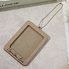 Rectangle with Word I Love You Dad Wood Hanging Photo Frame HJEW-SP0001-19A-7